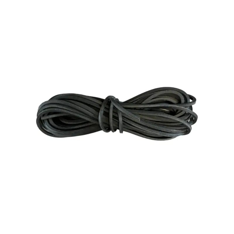 Ekspresowa dostawa Rzemień skórzany gruby 4x4 mm - 2 metry - czarny