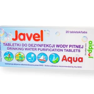 Nowość Tabletki do uzdatniania odkażania wody JAVEL AQUA 20 szt.