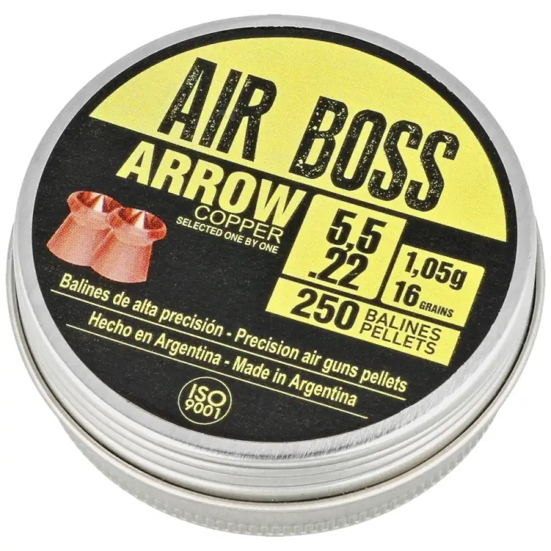 Tylko dziś Apolo - Śrut Air Boss Arrow Copper 5.5 mm, 250 szt. 1.05g/16.0gr (30100)