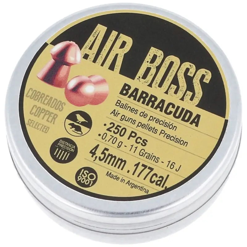 Wybór klientów Apolo - Śrut Air Boss Barracuda Copper 4.5 mm, 250 szt. 070.g/ 11.0gr (30003)