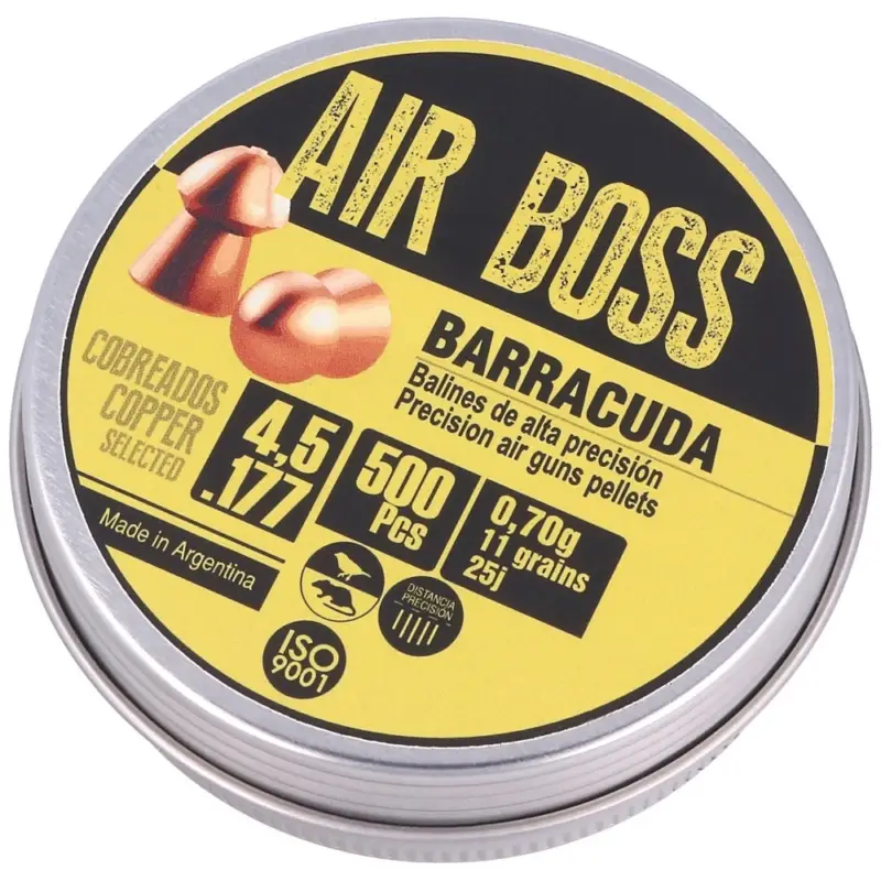 Apolo - Śrut Air Boss Barracuda Copper 4.52 mm, 500 szt. 070.g/ 11.0gr (30002-2) Łatwy zwrot
