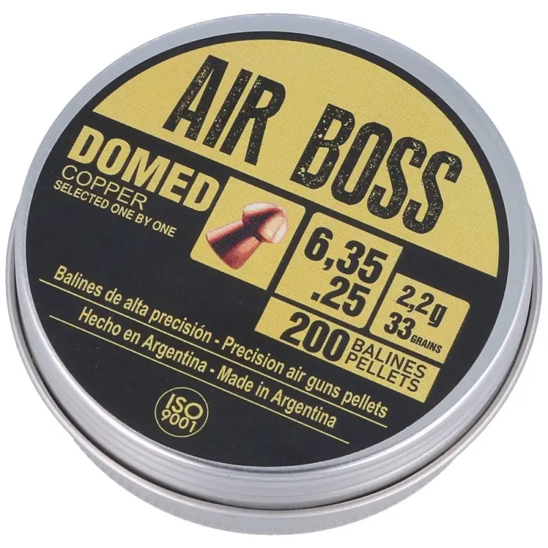 Obniżka ceny Apolo - Śrut Air Boss Domed Copper 6.35 mm, 200 szt. 2.20g/33.0gr (30200)