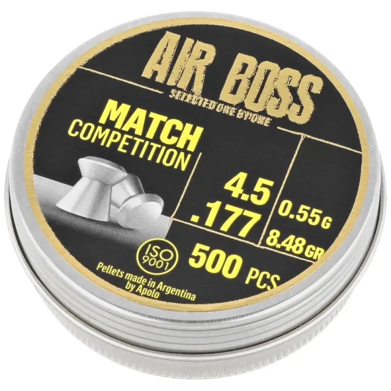 Bestseller Apolo - Śrut Air Boss Match Competition 4.51 mm, 500 szt. 0.55g/8.48gr (30300-1)