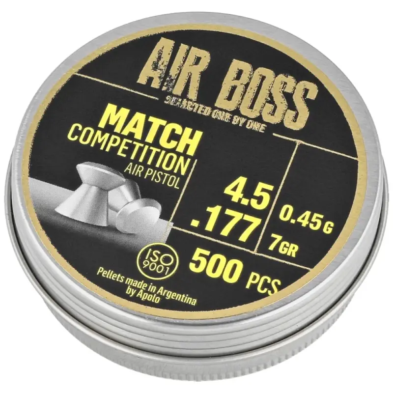 Tylko dziś Apolo - Śrut Air Boss Match Competition Air Pistol 4.5 mm, 500 szt. 045g/7.0gr (30303)