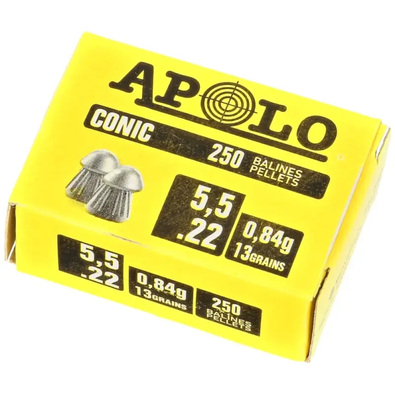 Nowość Apolo - Śrut Conic 5.5 mm, 250 szt. 0.84g/13.0gr (20006)