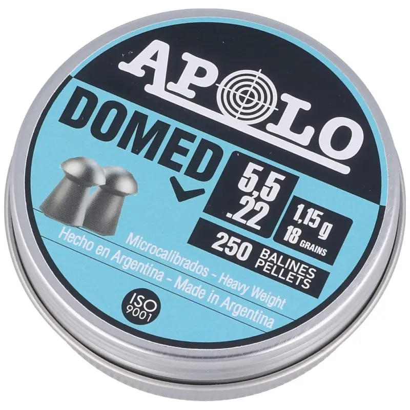Apolo - Śrut Domed 5.52 mm, 250 szt. 1.15g/18.0gr (19911-2) Oferta czasowa