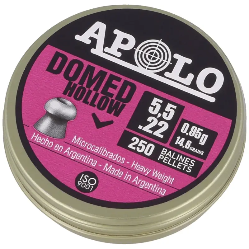 Nowość Apolo - Śrut Domed Hollow 5.52 mm, 250 szt. 0.95g/14.6gr (19702-2)