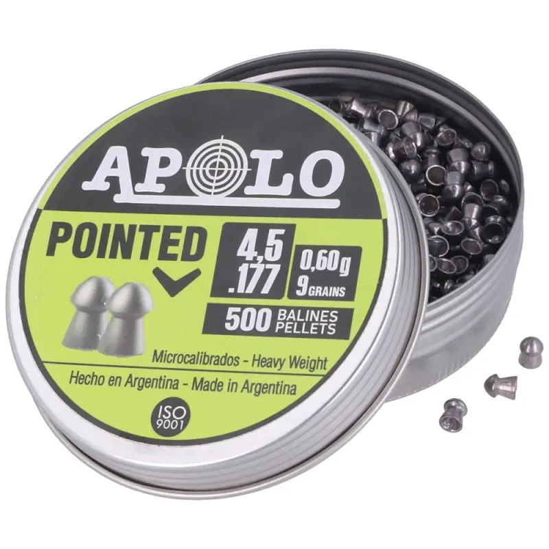 Dostępne od ręki Apolo - Śrut Pointed 4.51 mm, 500 szt. 0.60g/9.0gr (19101-1)