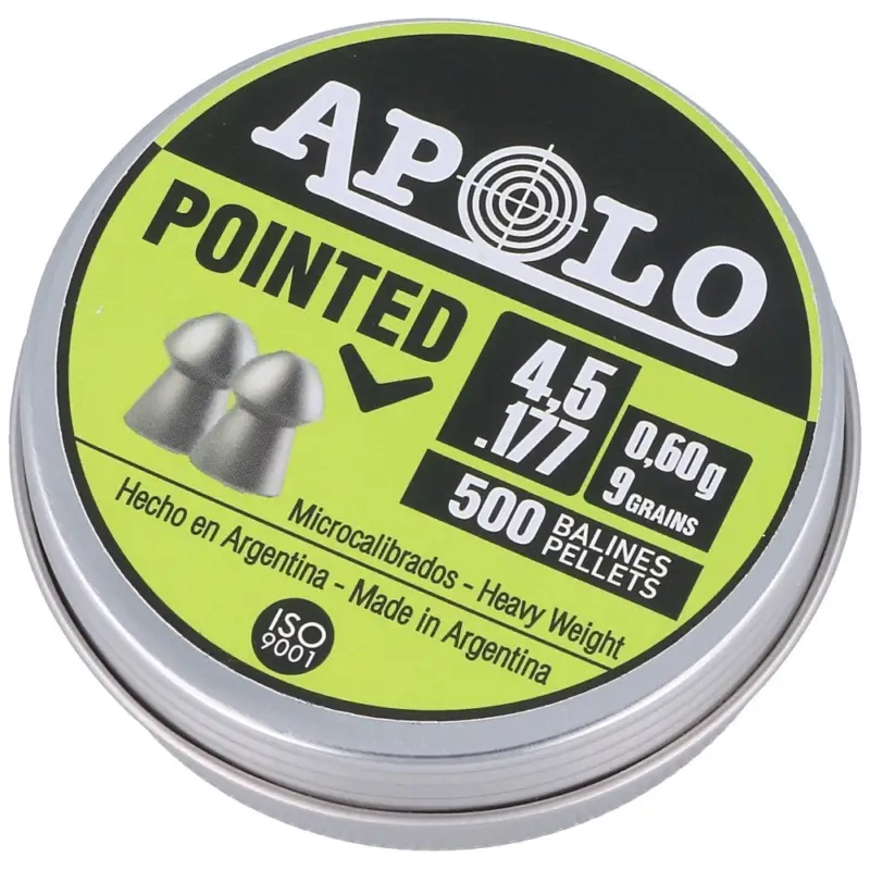 Apolo - Śrut Pointed 4.52 mm, 500 szt. 0.60g/9.0gr (19101-2) Ekspresowa dostawa