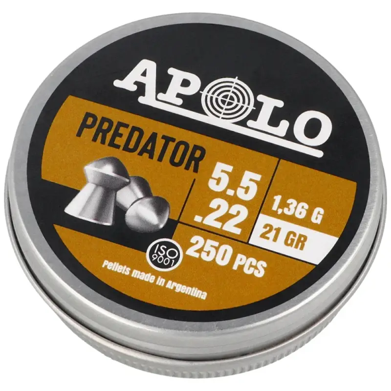 Apolo - Śrut Predator Copper 5.5 mm, 250 szt. 1.36g/21.0gr (19953) Hit sprzedaży
