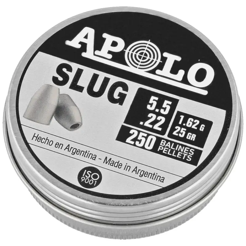 Ostatnie sztuki Apolo - Śrut Slug 25 5.5 mm, 250 szt. 1.62g/25.0gr (19301)