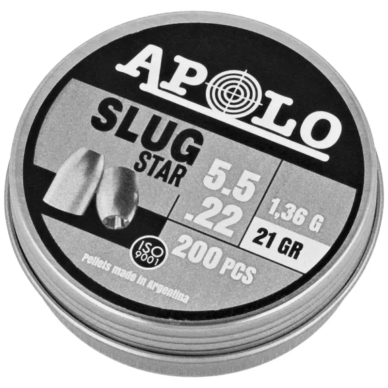 Premium Apolo - Śrut Slug Star 21 5.5 mm, 200 szt. 1.36g/21.0gr (19312)