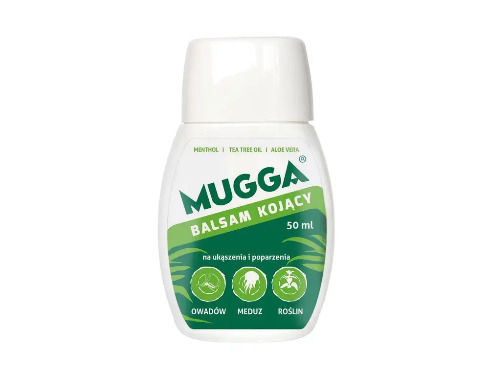 Dostępne od ręki Balsam kojący Mugga na ukąszenia i poparzenia 50 ml