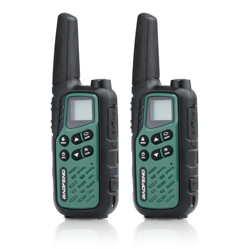 Bestseller BaoFeng - Radiotelefony Krótkofalówki - 2 szt. - Zielone/Czarne - BF-25E