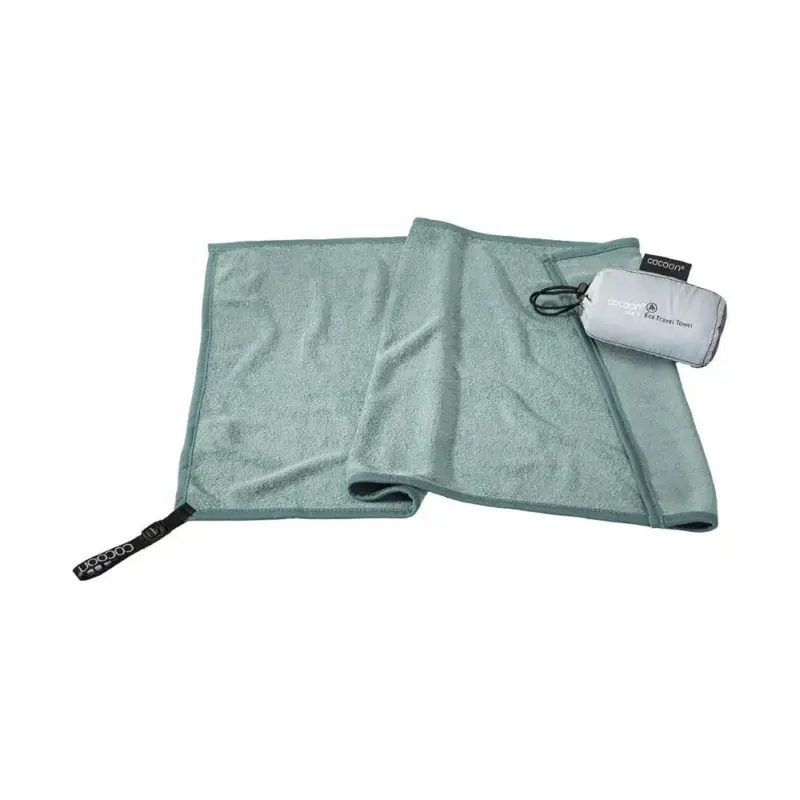 Tylko dziś Cocoon - Ręcznik turystyczny Lyocell Eco Travel Towel S - zielony