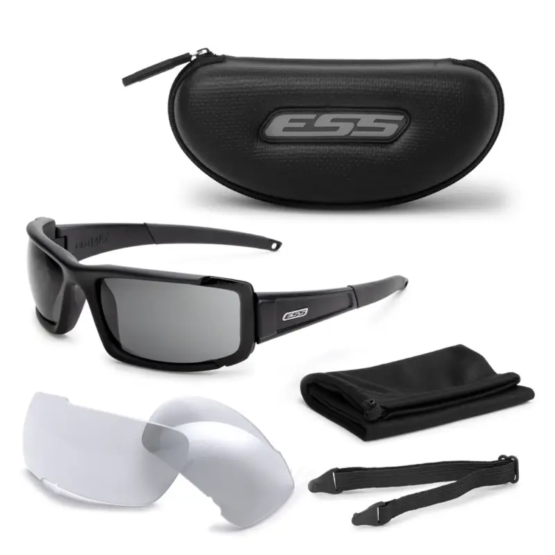 Ekspresowa dostawa ESS - Okulary taktyczne CDI MAX - Czarny - Clear / Smoke Gray - 740-0297