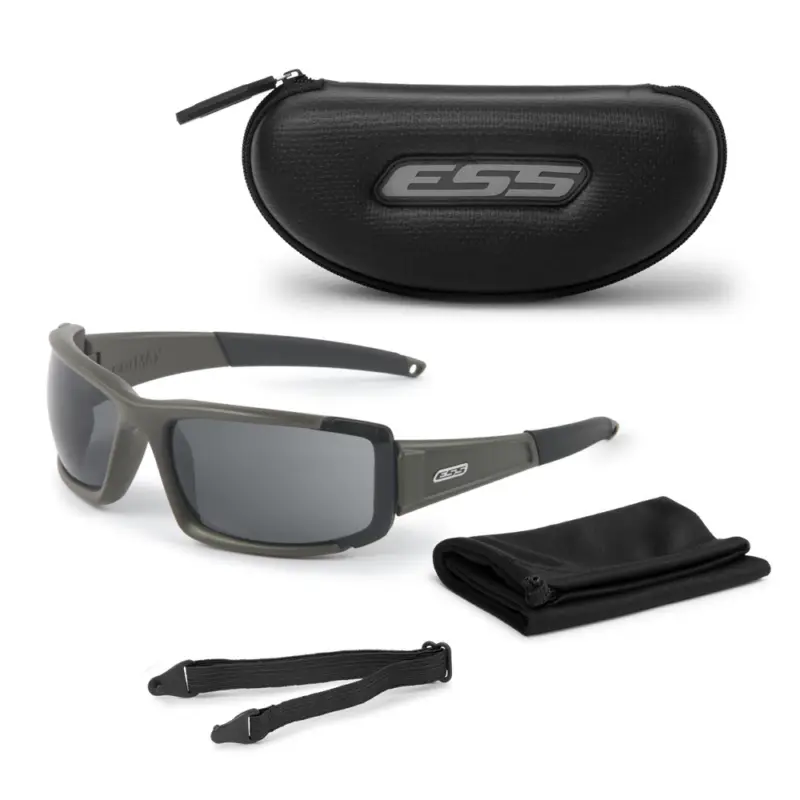 ESS - Okulary taktyczne CDI MAX - Matte Olive - Smoke Gray - EE9003-03 Wysoka jakość