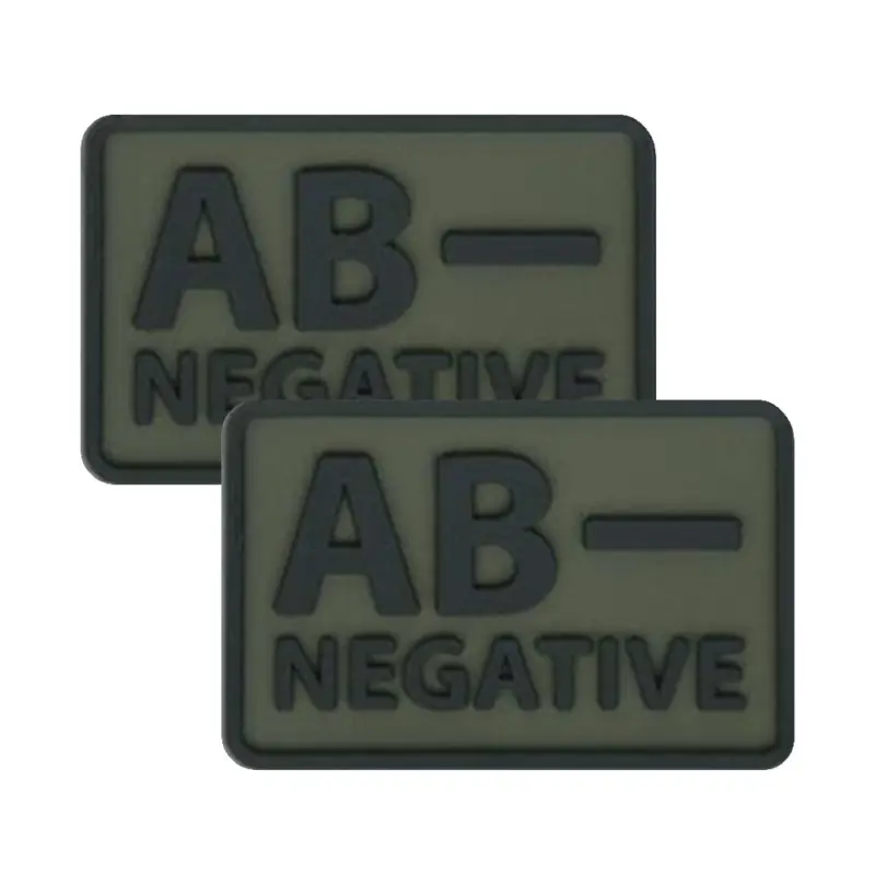 Kup online Helikon - Naszywka PVC - Grupa Krwi - AB- NEG - Zielony OD - 2szt.