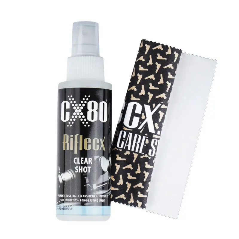 RifleCX - Środek do czyszczenia optyki Clear Shot ze ściereczką - 100 ml - 48547 Darmowy zwrot