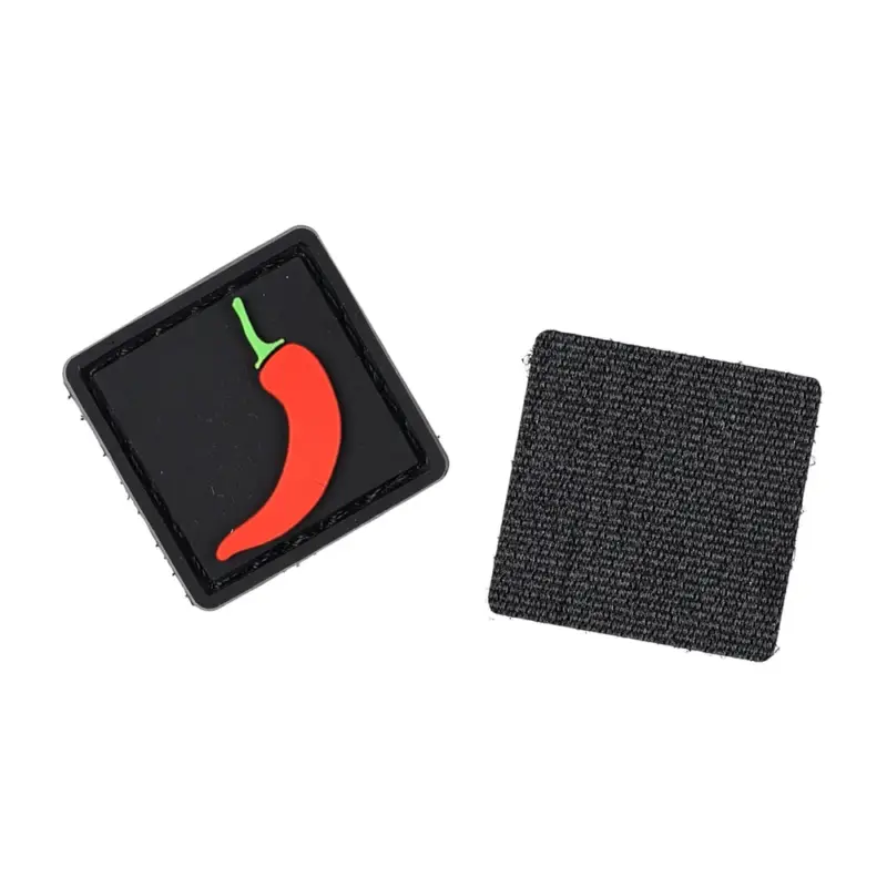 Trollsky Knives - Naszywka Patch Chili Pepper PVC 26 x 26 mm Wysoka jakość