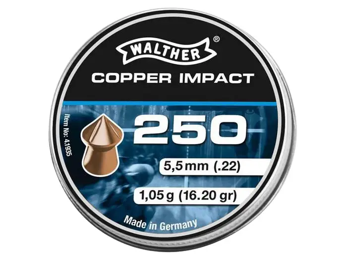 Dodaj do koszyka Walther - Śrut diabolo Copper Impact 5,5 mm 250 szt.