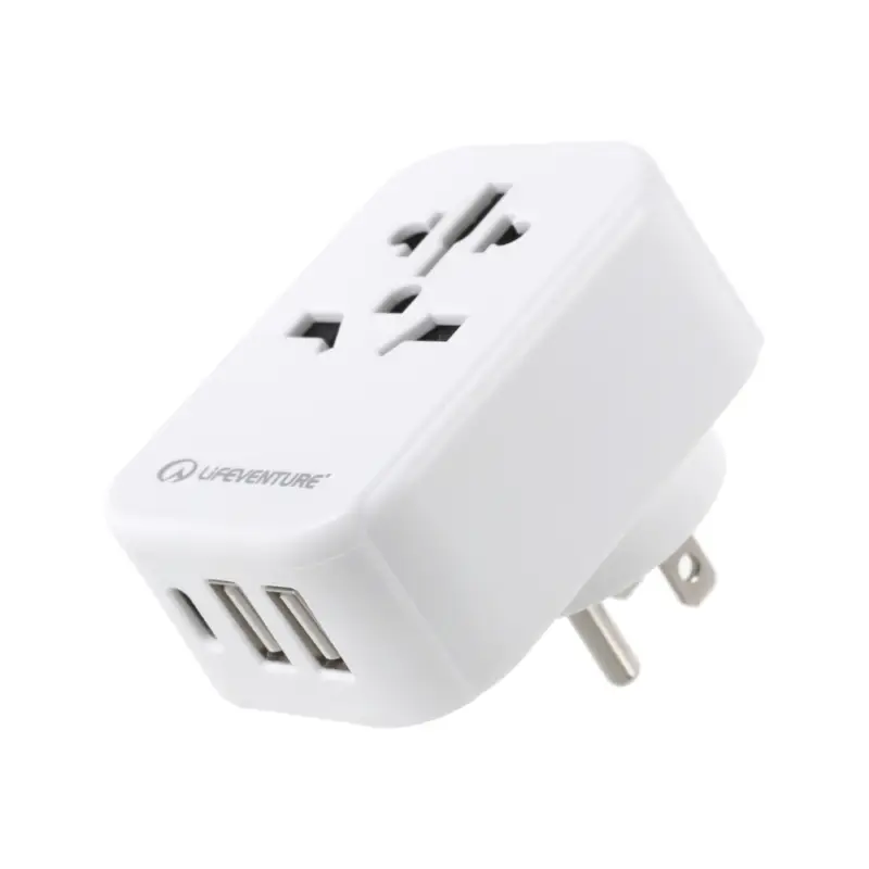 Najlepsza cena Wtyczka - Adapter podróżny Lifeventure USA Travel Adaptor USB + USB C