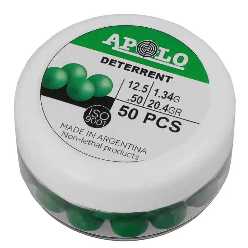 Apolo - Kule polimerowe Deterrent Poly Heavy .50 cal, 1.34 g, 50 szt. Łatwy zwrot