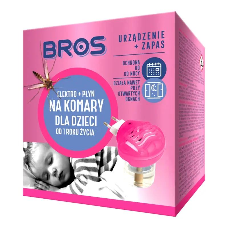 Bros - Elektro + płyn na komary dla dzieci Tani