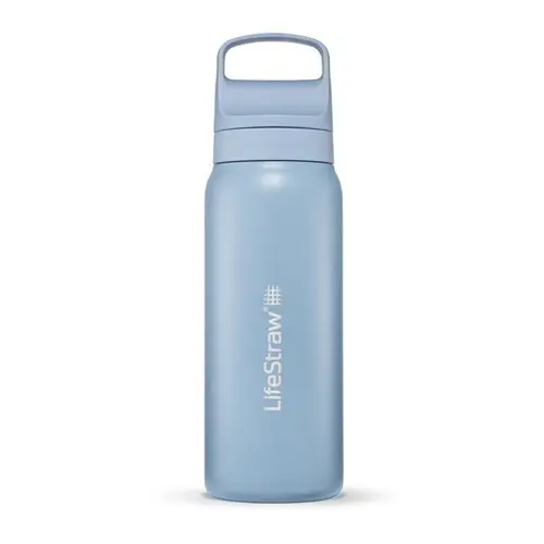 Cena promocyjna Butelka z filtrem dwustopniowym LifeStraw Go 2.0 Steel - 0.7L Icelandic Blue