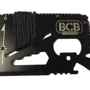 Łatwy zwrot Karta survivalowa przetrwania BCB Mini Work Tool Black