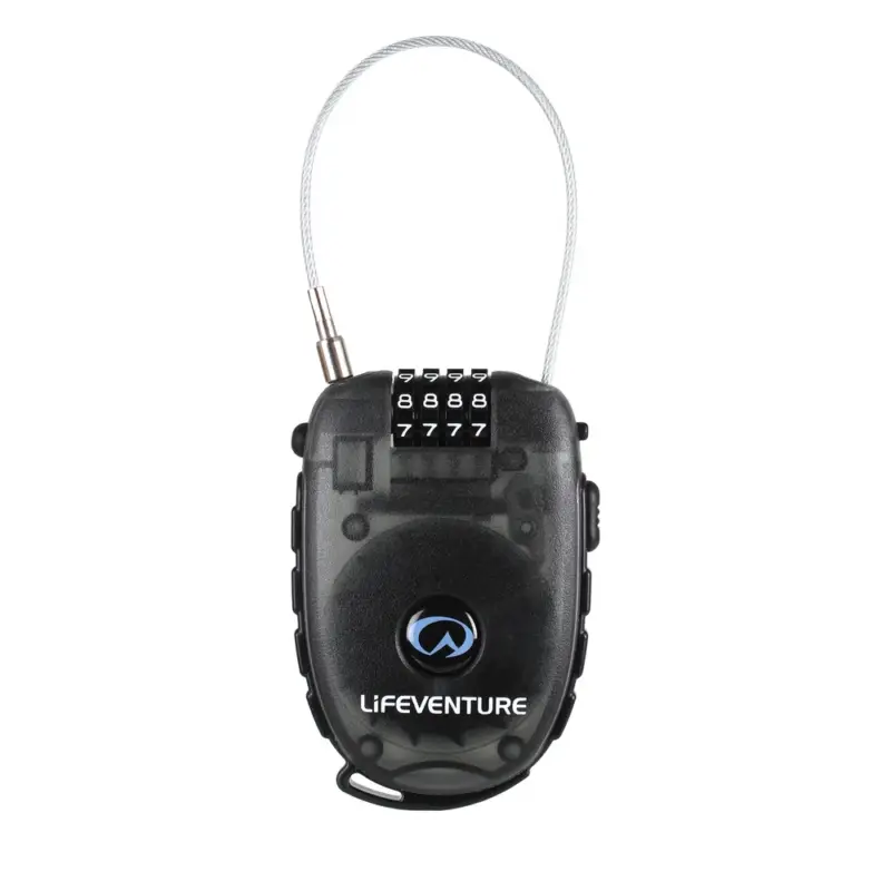 Ostatnie sztuki Kłódka z szyfrem do bagażu ekwipunku Lifeventure Cable Lock