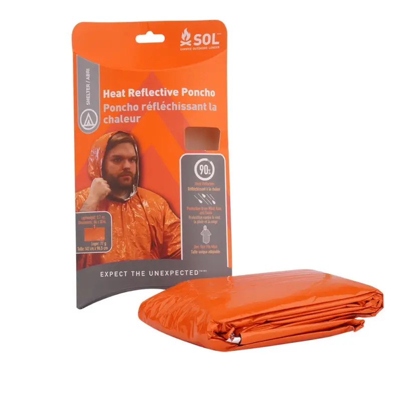 Kup teraz SOL - Poncho termiczne przeciwdeszczowe - Heat Reflective Poncho - 0140-6001