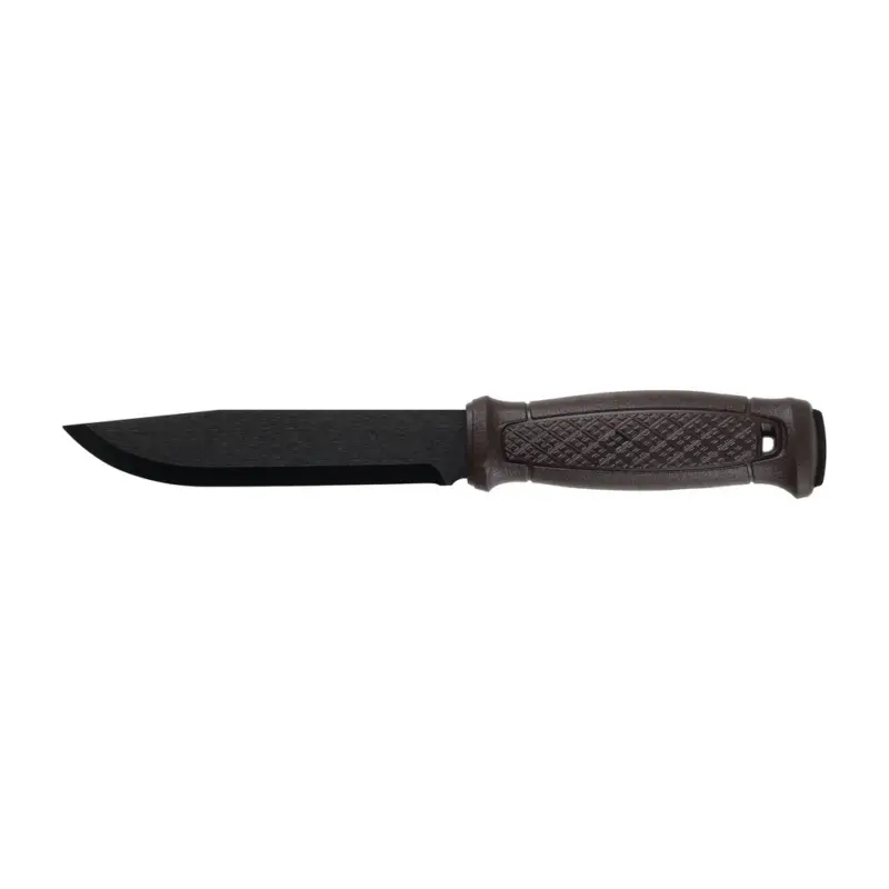 Morakniv - Nóż Garberg Grand Black Blade (C) brązowy z pochwą skórzaną Okazja