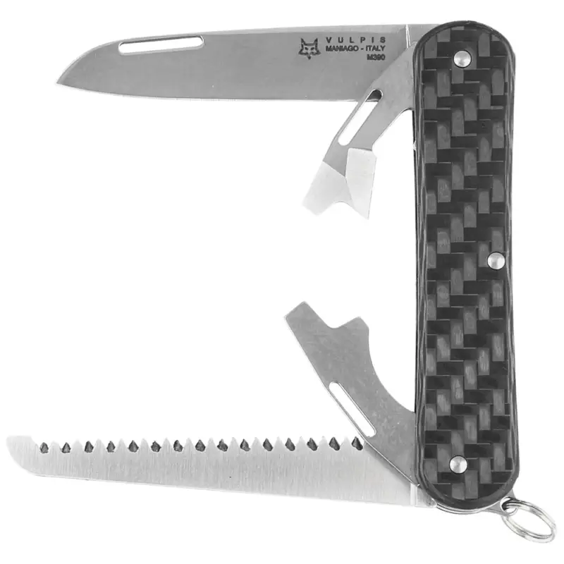 Ostatnia szansa MultiTool Fox Vulpis Black Carbon Fiber, Satin M390 (FX-VP130-S4 CF)
