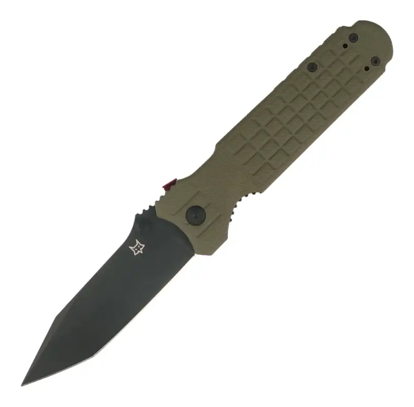 Bestseller Nóż automatyczny Fox Predator Evolution OD Green FRN, Black Idroglider Niolox (FX-449 OD)