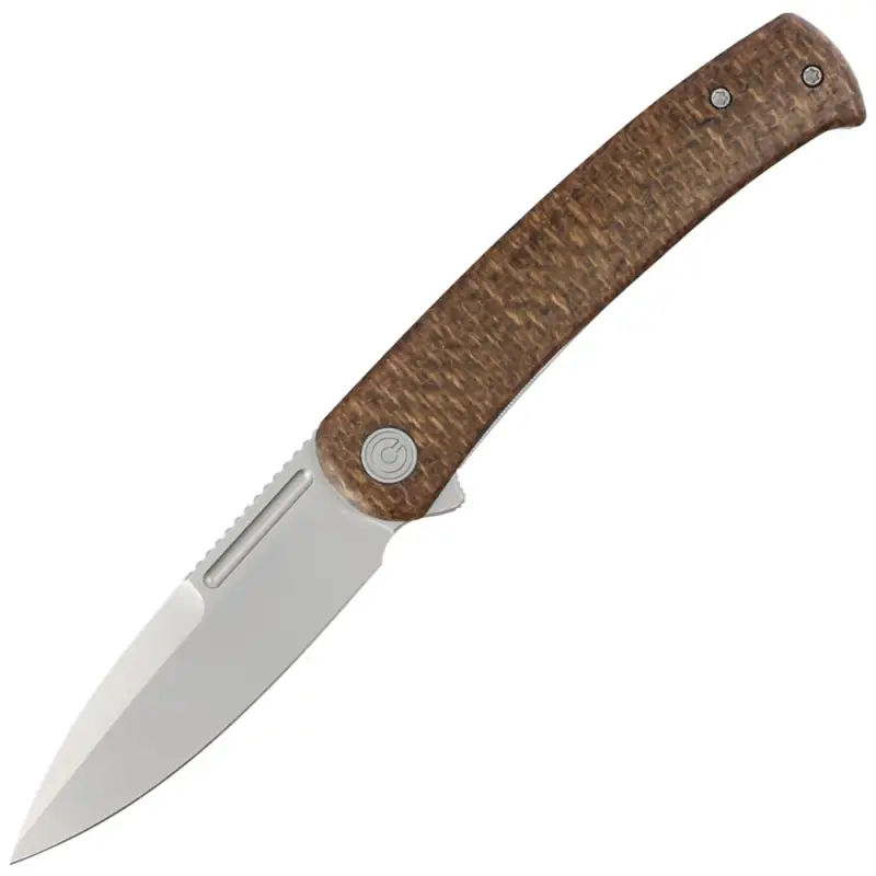 Promocja Nóż Civivi Cetos Brown Micarta Coarse / Stainless, Silver Bead Blasted 14C28N (C21025B-1)