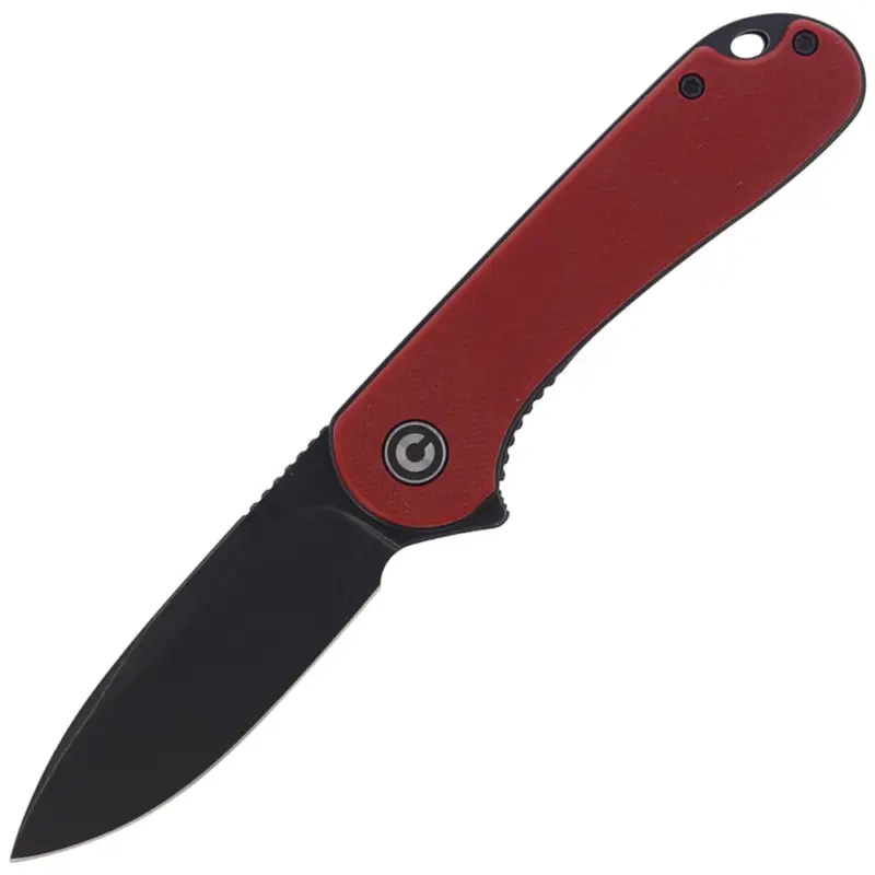 Tylko do końca tygodnia Nóż CIVIVI Elementum Flipper Burgundy G10, Black Stonewashed (C907A-1)