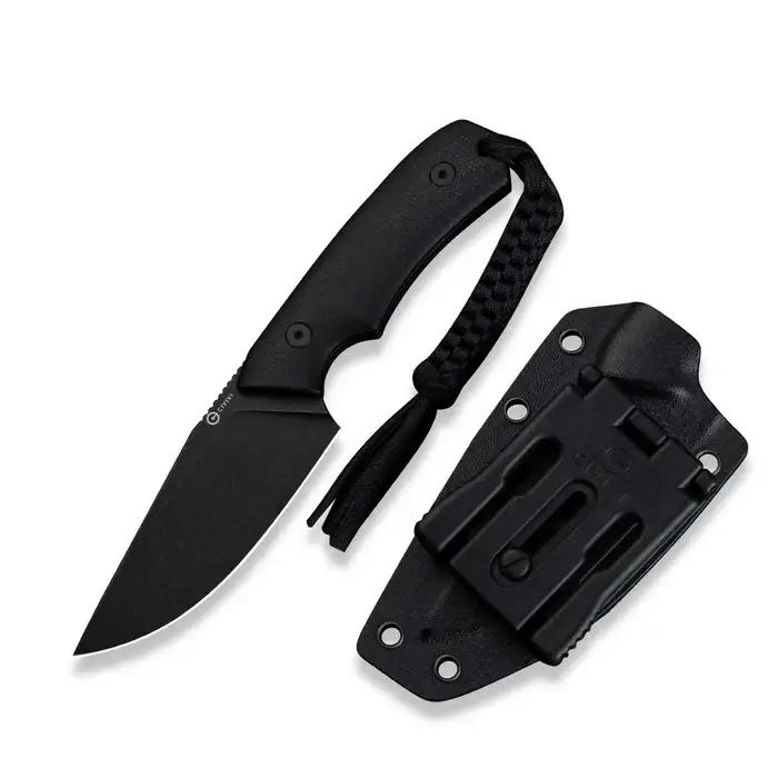 Nóż CIVIVI Gander Black Canvas Micarta, Black Stonewashed 14C28N by Matt Gentry (C24058B-2) Tani