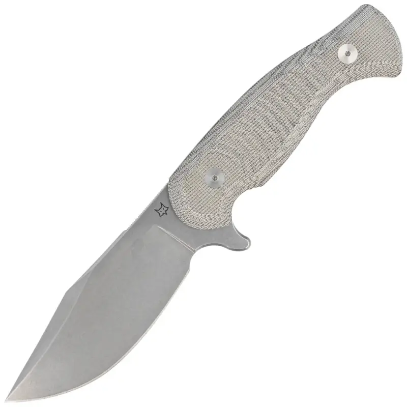 Nóż FOX Eastwood Tiger OD Green Canvas Micarta, Stonewashed Niolox by Gudy Van Poppel (FX-106 MIOD) Hit sprzedaży