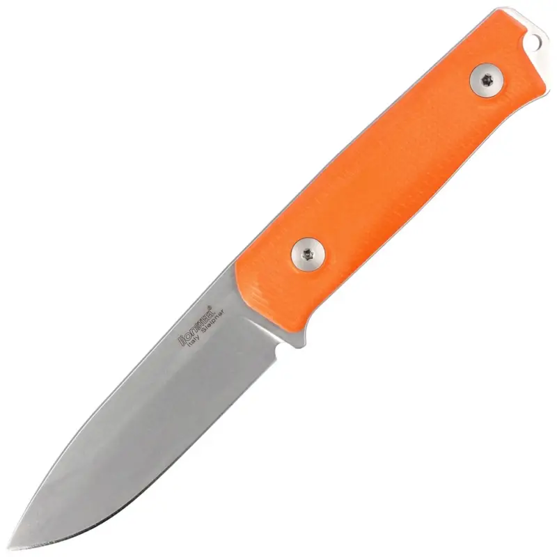 Taniej Nóż LionSteel Bushcraft Orange G10, Stone Washed Sleipner by Molletta (B41 GOR)