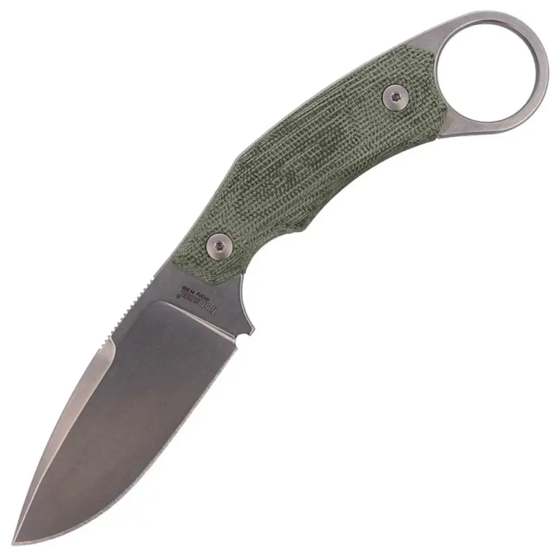 Wybór klientów Nóż LionSteel H2 Karambit Canvas Green, Stone Washed Blade (H2 CVG)