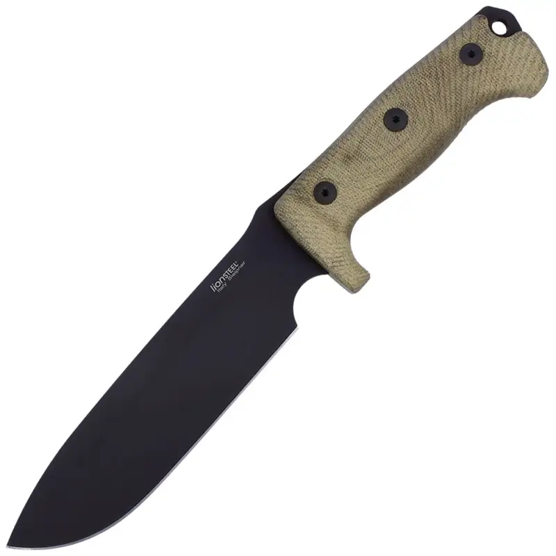 Super okazja Nóż LionSteel M7B Micarta Green Black Blade (M7B CVG)