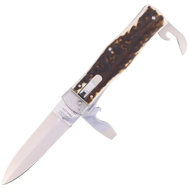 Nóż Mikov Predator Deer Stag, Mirror 3ostrz (241-NP-3/KP) Łatwy zwrot