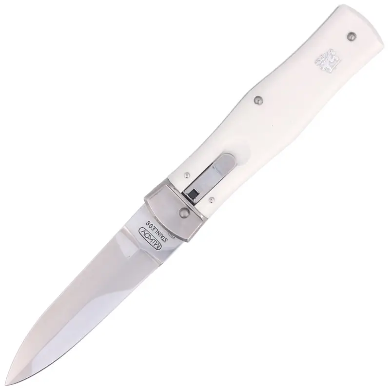 Ograniczona ilość Nóż Mikov Predator White ABS, Mirror (241-NH-1/KP WHITE)
