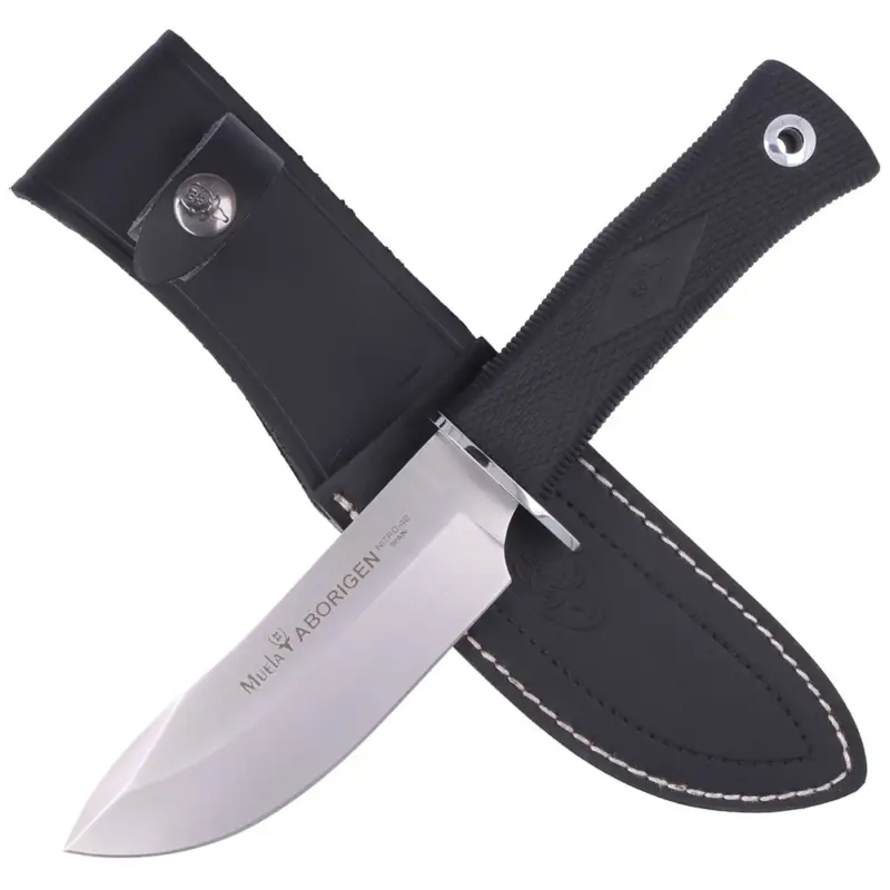 Okazja Nóż Muela Full Tang, ABS-Black, Lether (ABORIGEN-13G)