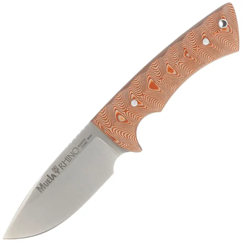 Zniżka Nóż Muela Rhino Brown Canvas Micarta, Satin X50CrMoV15 (RHINO-10SV.C)