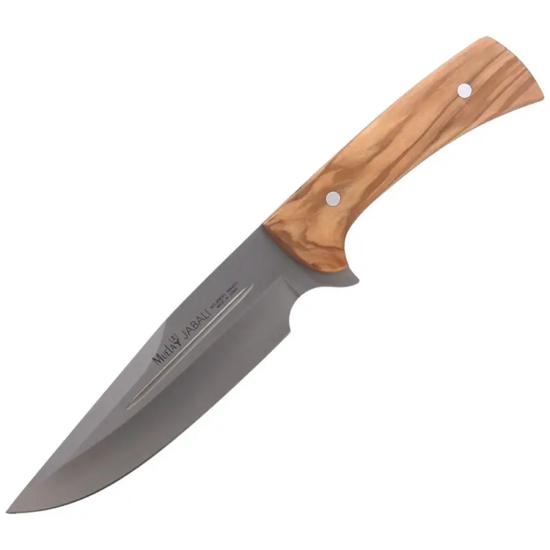 Łatwy zwrot Nóż myśliwski Muela Full Tang Olive wood 170mm (JABALI-17OL)