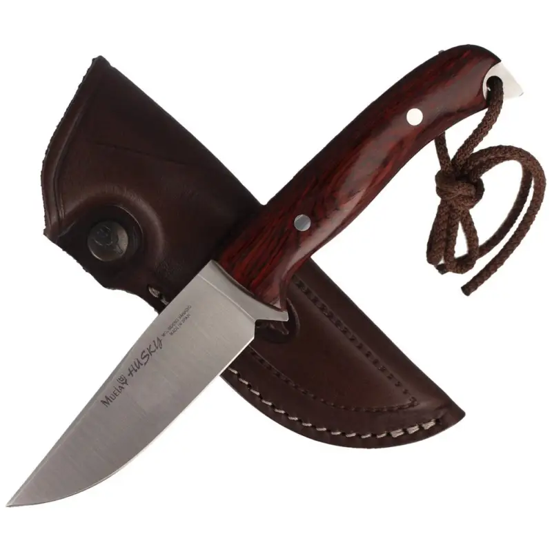 Szybka wysyłka Nóż myśliwski Muela Full Tang Rosewood 100mm (HUSKY-10R)