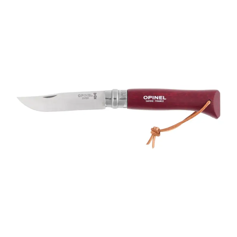 Nóż Opinel 8 Inox Colorama Burgundy Nowość
