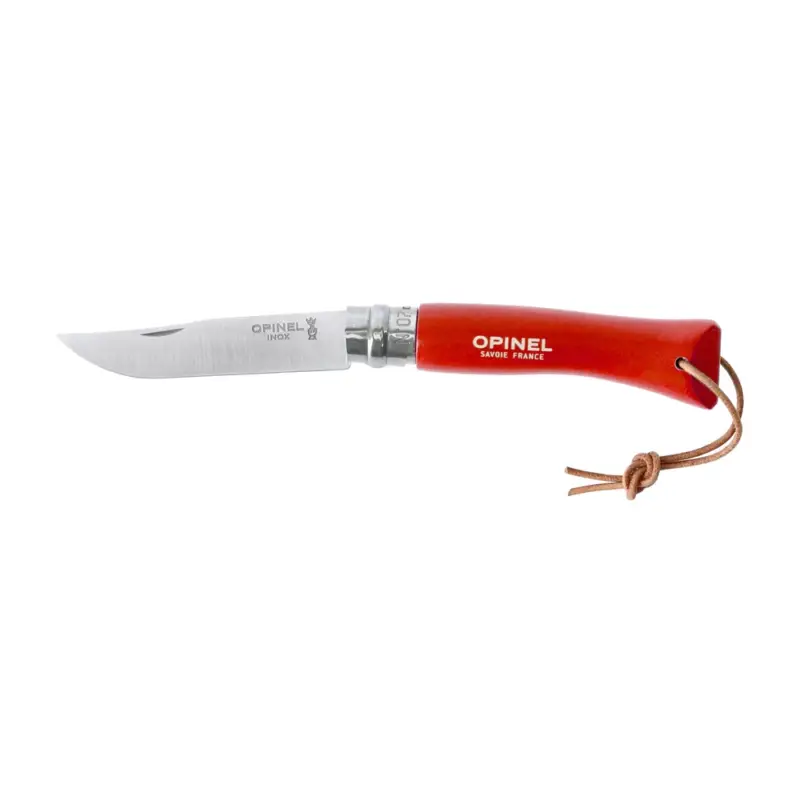 Nóż Opinel Colorama 07 inox grab pomarańczowy z rzemieniem Ekspresowa dostawa